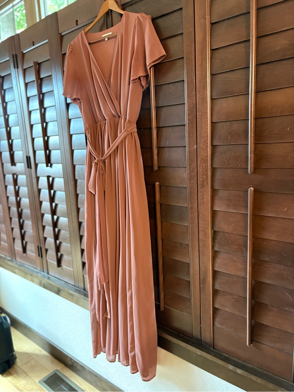Baltic Born Dusty Rose Kristina Maxi Dress with Front Slit